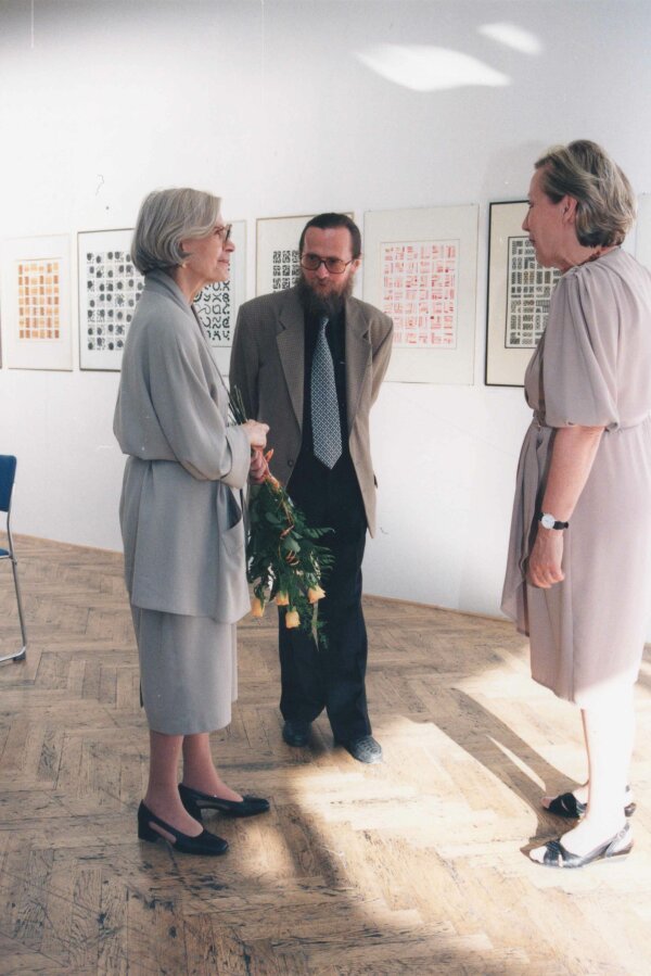 zleva: Běla Kolářová, Jiří Valoch, Alena Nádvorníková